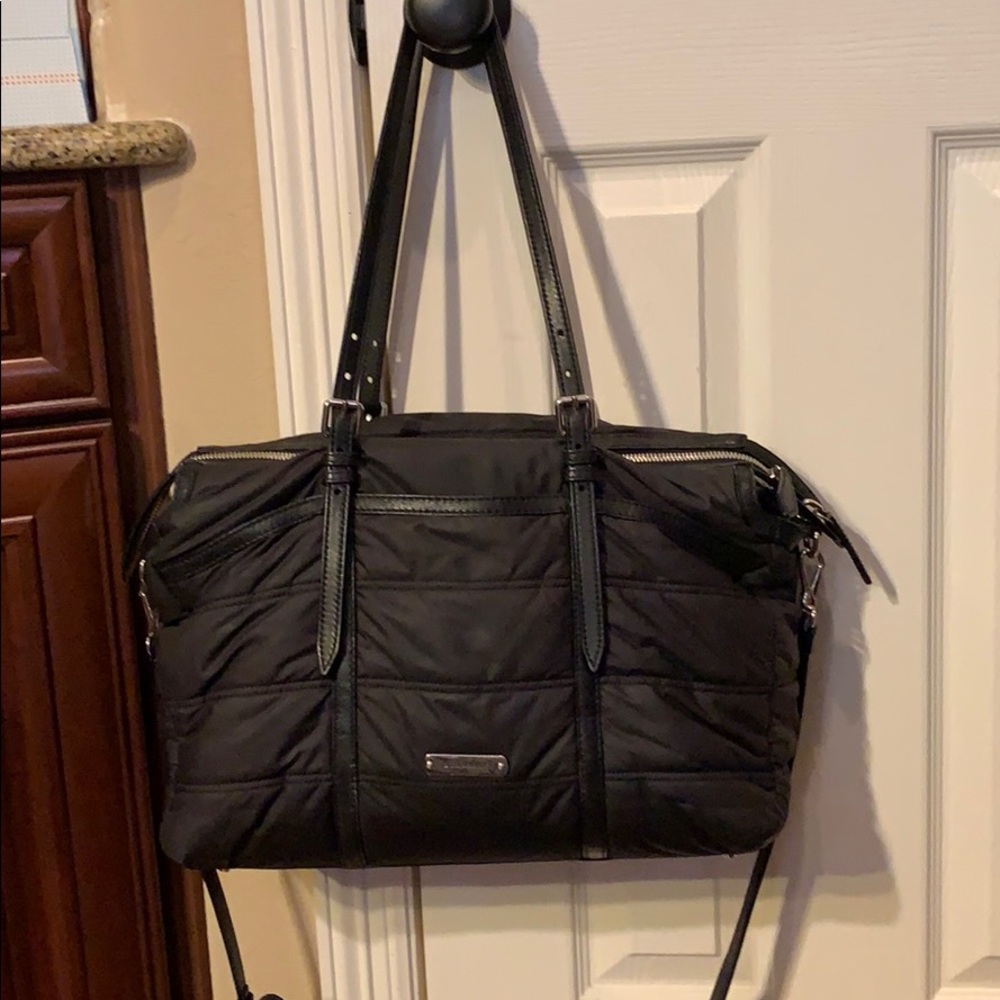 Burberry abbey diaper bag in black